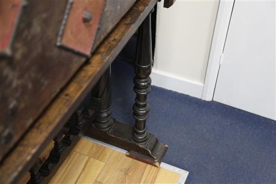 A late 16th/early 17th century Spanish walnut Vargueno, W.3ft 8in. D.1ft 7in. H.4ft 9in.